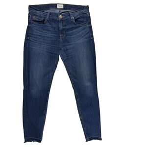Hudson Krista Crop Super Skinny Jeans Women's 29 Low Rise Released Hem Denim